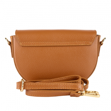 Geanta June,de mana sau tip crossbody din piele naturala coniac 8224 [2]