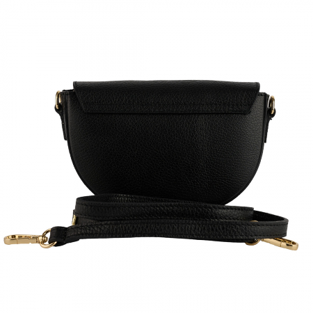 Geanta June,de mana sau tip crossbody din piele naturala negru 8224 [2]