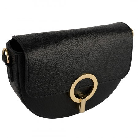 Genți Plic - Geanta June,de mana sau tip crossbody din piele naturala negru 8224