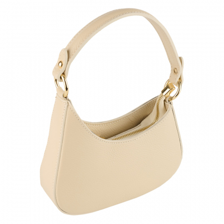Genți de Mână - Geanta Leila din piele 100% naturala,crem 8235