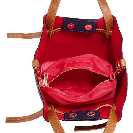 Geantă Maple, piele 100% naturala, bleumarin,8241 [4]