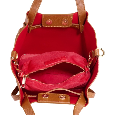 Geantă Maple, piele 100% naturala, coniac,8241 [4]
