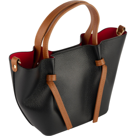 Geantă Maple, piele 100% naturala, negru,8241