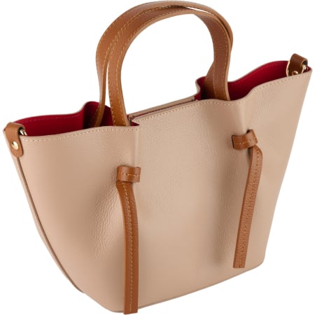 Genți Cafenii - Geantă Maple, piele 100% naturala, nude,8241