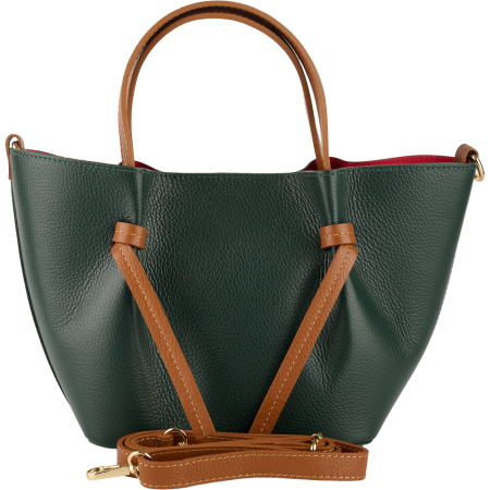 Geantă Maple, piele 100% naturala, verde inchis,8241 [2]