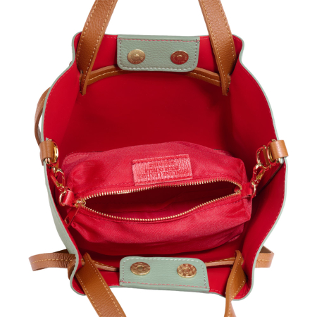 Geantă Maple, piele 100% naturala, verde menta,8241 [4]