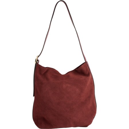 Geanta Margot din piele intoarsa 100% naturala bordo,8245 [1]