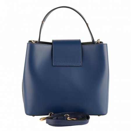 Geantă Megan, piele 100% naturala, bleumarin , 8237 [2]