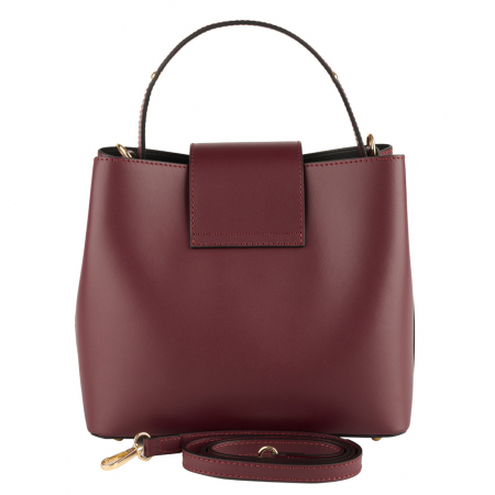 Geantă Megan, piele 100% naturala, bordo , 8237 [2]