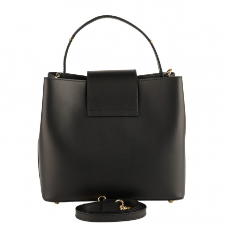 Geantă Megan, piele 100% naturala, negru , 8237 [2]