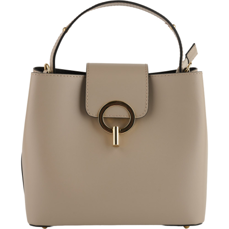 Geantă Megan, piele 100% naturala, taupe dechis , 8237 [1]