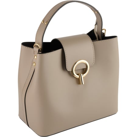 Genți Cafenii - Geantă Megan, piele 100% naturala, taupe dechis , 8237