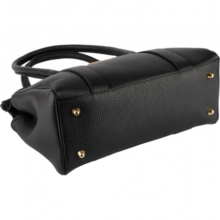Geantă Milani, piele 100% naturala, negru , 8240 [3]