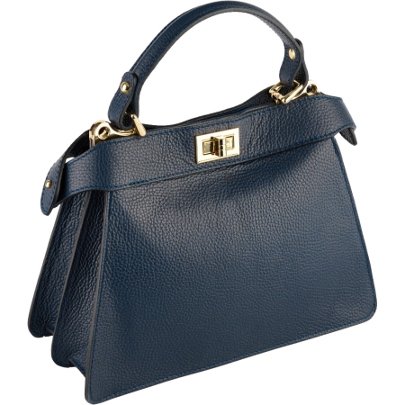 Genți Casual - Geanta Nerina din piele 100% naturala,8250 bleumarin