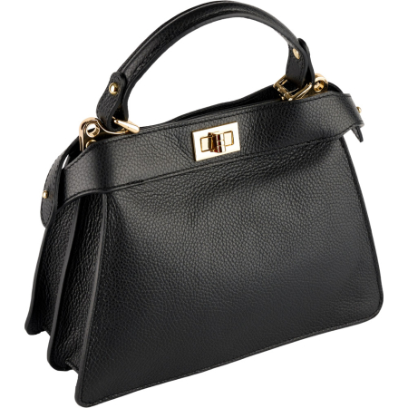 Genți Casual - Geanta Nerina din piele 100% naturala,8250 negru