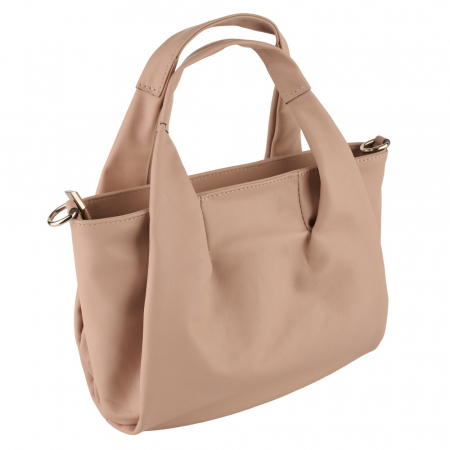 Geantă Perla, piele 100% naturala, nude , 8238