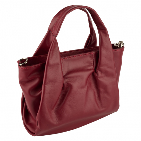 Genți Shopping - Geantă Perla, piele 100% naturala, bordo , 8238