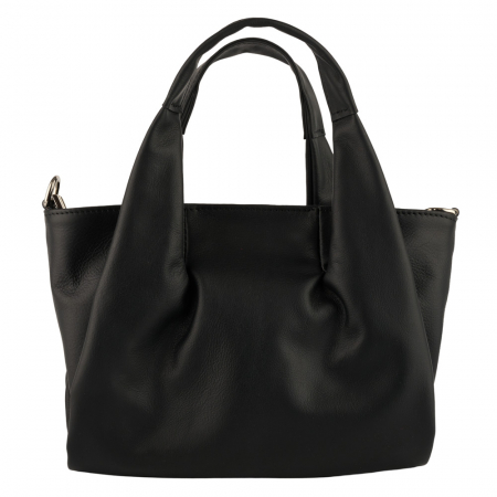 Geantă Perla, piele 100% naturala, negru , 8238 [1]