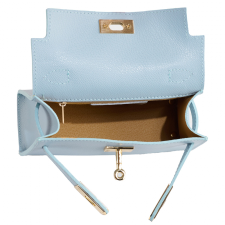 Geanta Pixie din piele 100% naturala,bleo celeste 8234 [5]