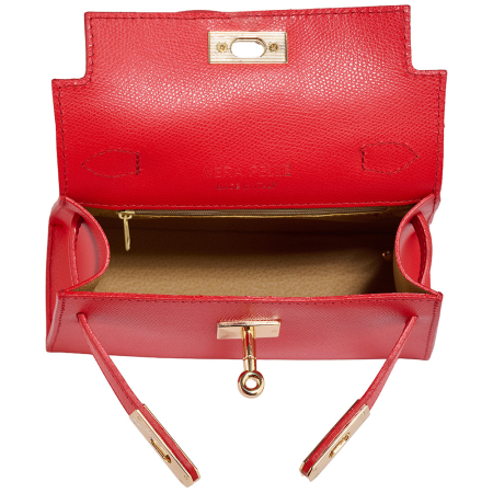 Geanta Pixie din piele 100% naturala,rosu 8234 [4]