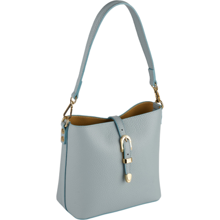 Genți & Poșete Piele Naturală - Geanta Rossella din piele 100% naturala ,bleo celeste,8251