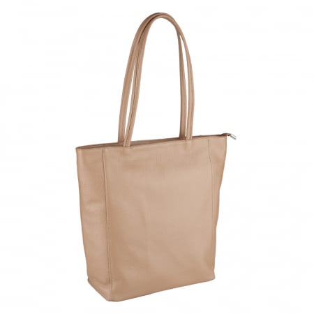Genți Moderne - Geantă Shopper Ruthie, din piele naturală taupe 8185