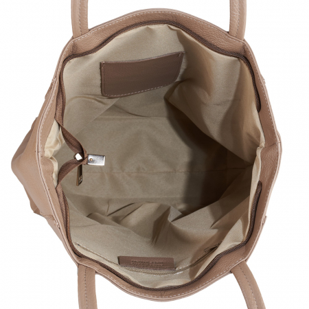Geantă Shopper Ruthie, din piele naturală taupe 8185 [3]