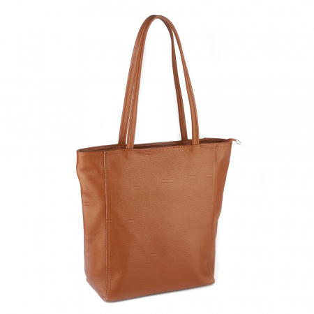 Genți Office - Geantă Shopper Ruthie, din piele naturală coniac 8185