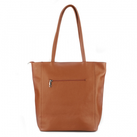 Geantă Shopper Ruthie, din piele naturală coniac 8185 [2]