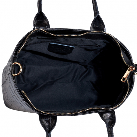 Geanta Sally, din piele naturală neagra, 8192 [4]