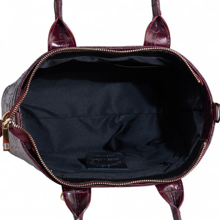 Geanta Sally, din piele naturală bordo, 8192 [4]