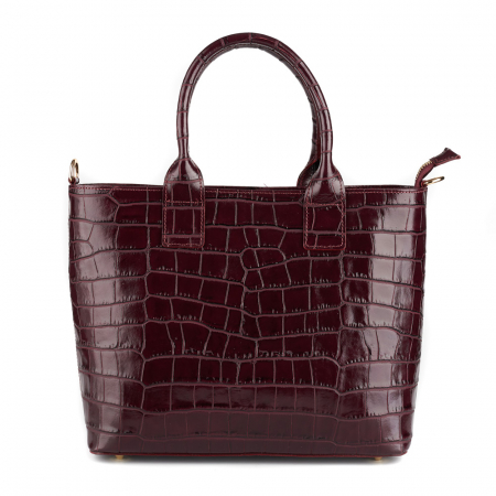 Geanta Sally, din piele naturală bordo, 8192 [1]