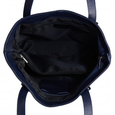 Geanta Sandra, din piele naturală bleumarin, 8174 [3]