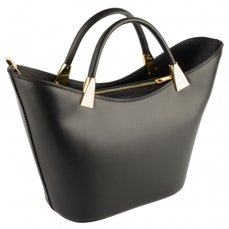 Genți Shopping - Geantă Selena, piele 100% naturala, negru , 8236