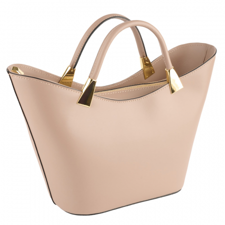 Genți Nude - Geantă Selena, piele 100% naturala, nude , 8236