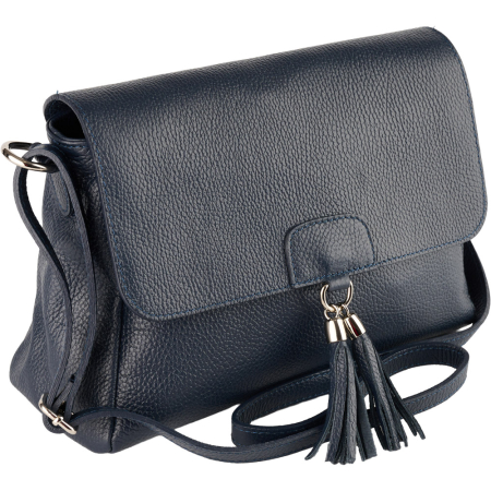 Genți de Mână - Geantă Serena, din piele 100% naturală bleumarin 8244