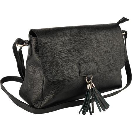 Genți Negre - Geantă Serena, din piele 100% naturală negru 8244