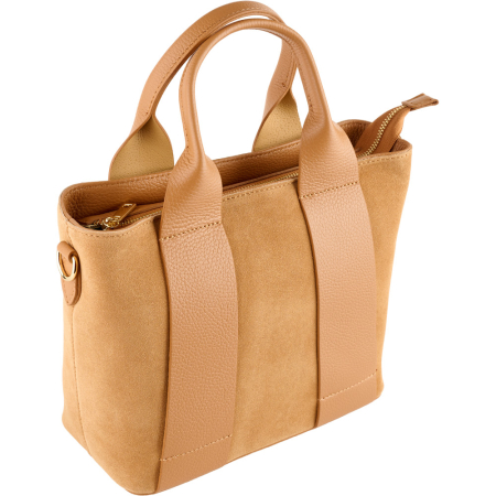 Geanta Sienna Dual camel  din piele 100% naturala ,8248