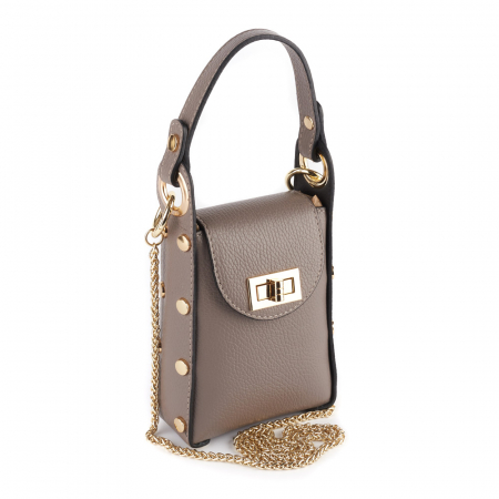 Genți Casual - Gentută Sybella, crossbody piele grej 8205