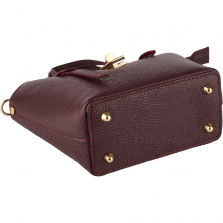 Geantă Tate, piele 100% naturala, bordo , 8239 [3]