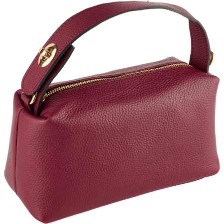 Geantă Vega, din piele 100% naturală bordo 8253