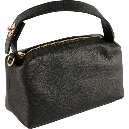 Geantă Vega, din piele 100% naturală negru 8253