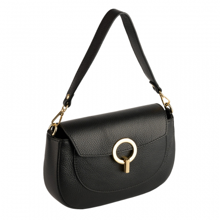 Geantă Venus, de mana ,de umar sau crossbody piele naturala negru