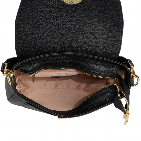 Geantă Venus, de mana ,de umar sau crossbody piele naturala negru [3]