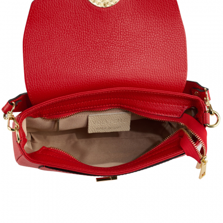 Geantă Venus, de mana ,de umar sau crossbody piele naturala rosie [3]