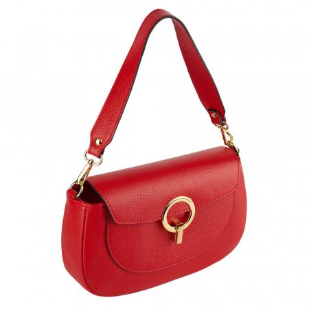 Geantă Venus, de mana ,de umar sau crossbody piele naturala rosie