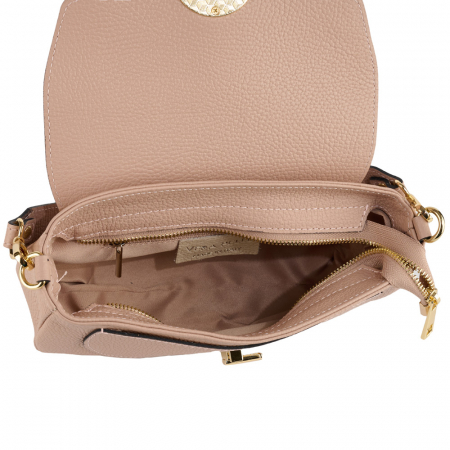 Geantă Venus, de mana ,de umar sau crossbody piele naturala roz cipria [3]
