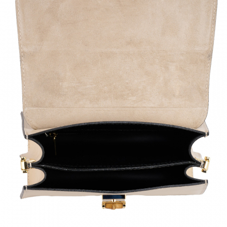 Geanta Viola,crem,din piele naturala fina 8221 [4]