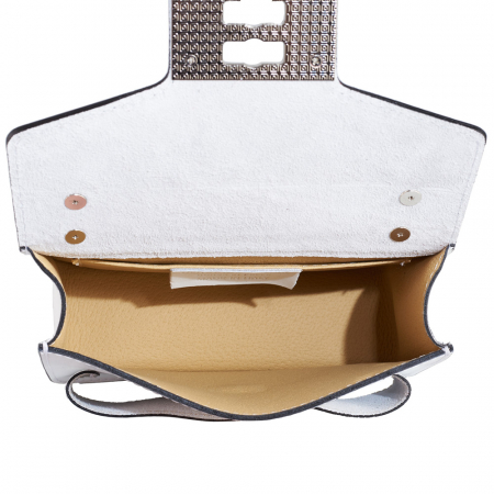 Geantă Yvette, crossbody piele alb 8168 [3]