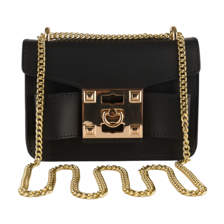 Geantă Yvette, crossbody piele neagra 8168 [1]